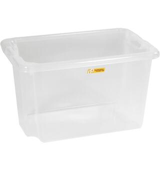 Oppbevaringsboks 33L transparent plast